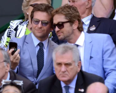 Bradley Cooper, Gerard Butler find match, snap selfie at Wimbledon