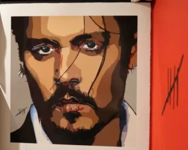 “Emotional Masterpiece: Johnny Depp’s Self-Portrait from a ‘Dark Time’ Available for Sale”