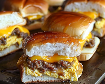 Sausage Egg and Cheese Breakfast Sliders