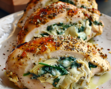 Spinach Artichoke Stuffed Chicken 