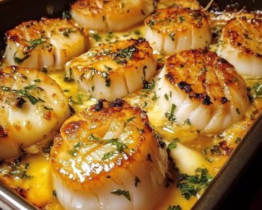 Garlic Butter Baked Scallops