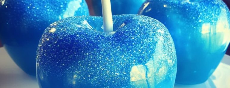 Frozen Magic Blue Candy Apples